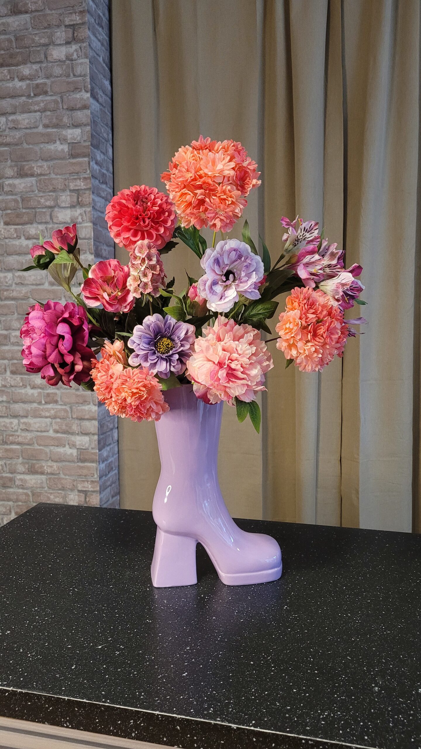 Kunstboeket Blooming boots